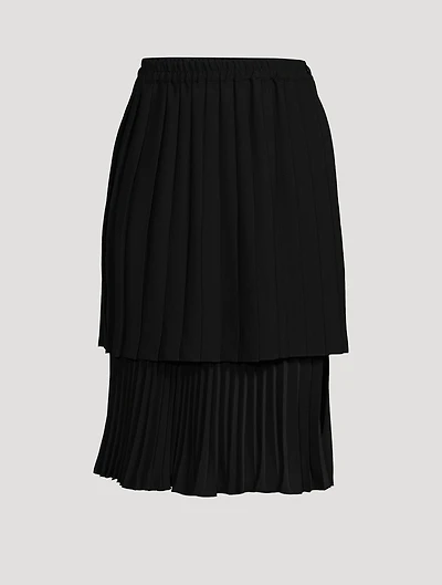 Pleated Midi Skirt