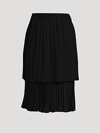 Pleated Midi Skirt