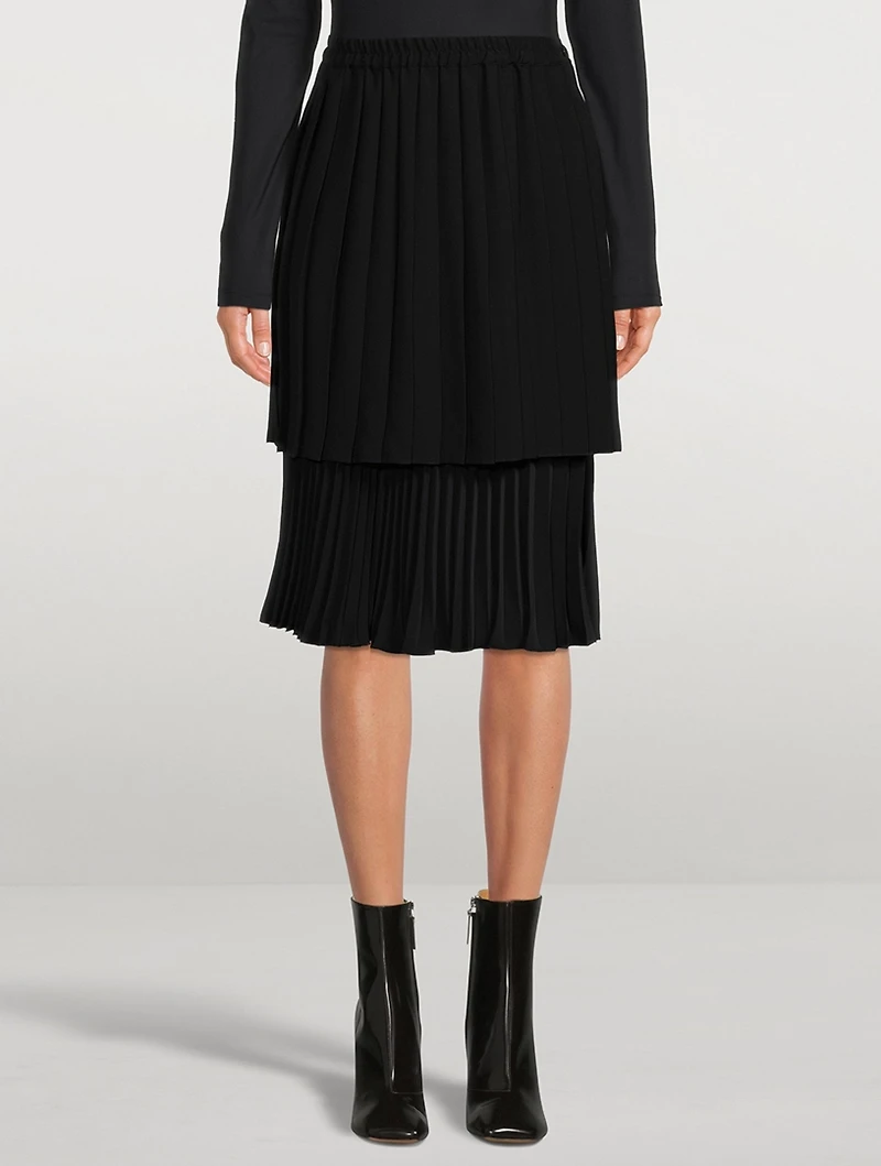Pleated Midi Skirt