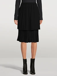 Pleated Midi Skirt