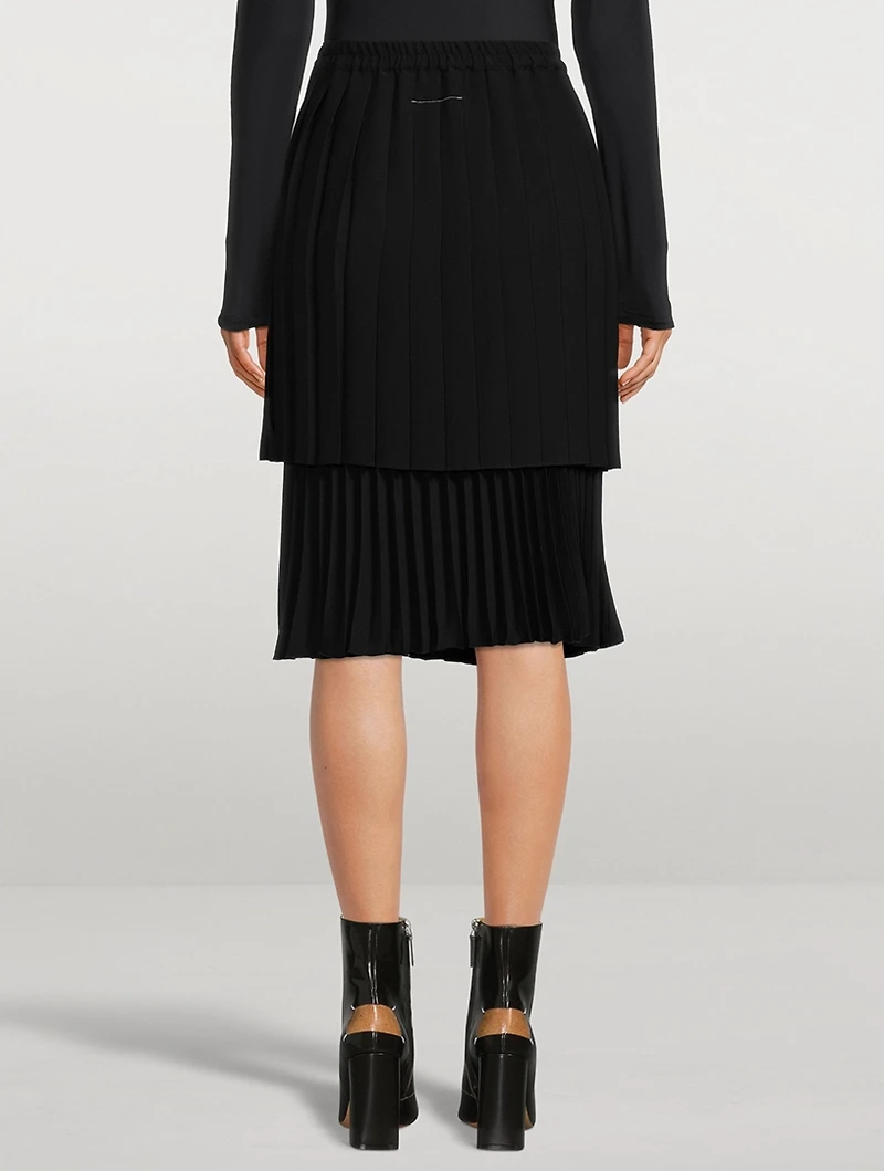 Pleated Midi Skirt