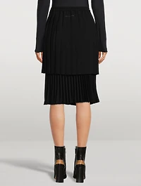 Pleated Midi Skirt