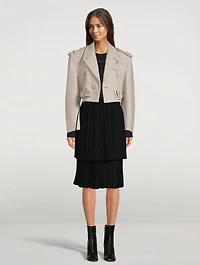 Pleated Midi Skirt