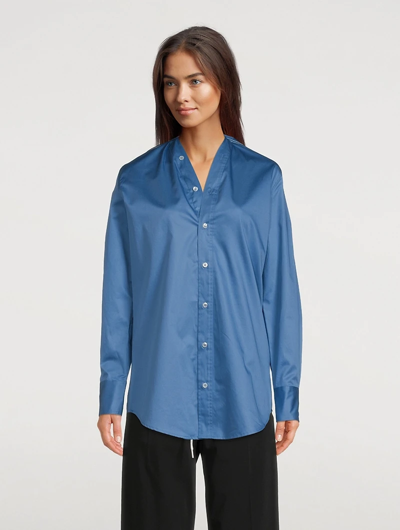 Collarless Shirt