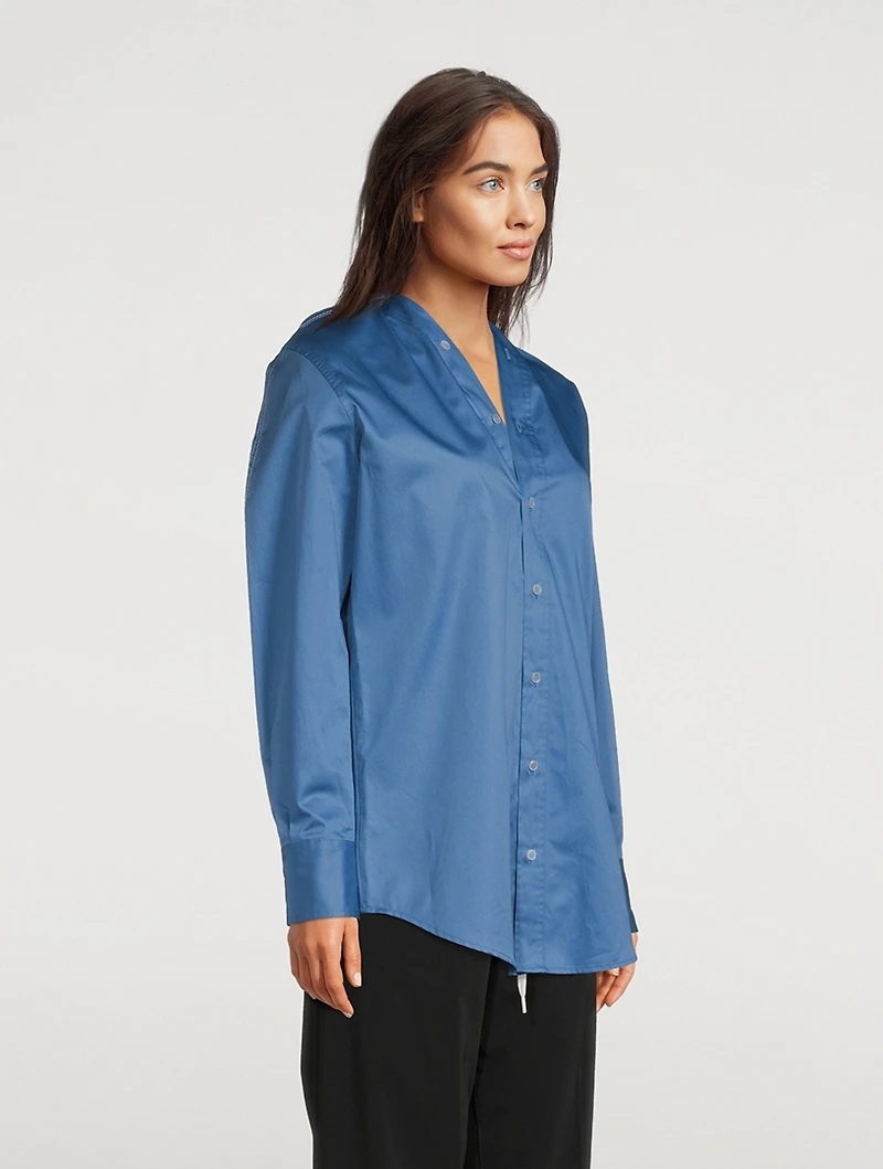 Collarless Shirt