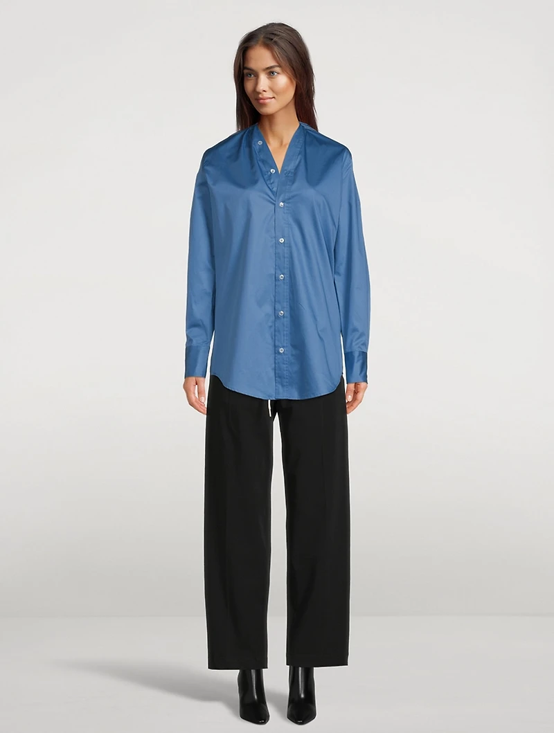 Collarless Shirt