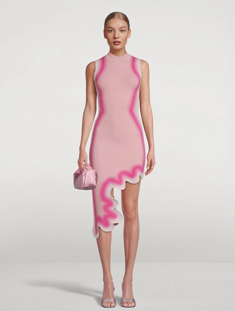 Brooklyn Wavy Asymmetric Dress