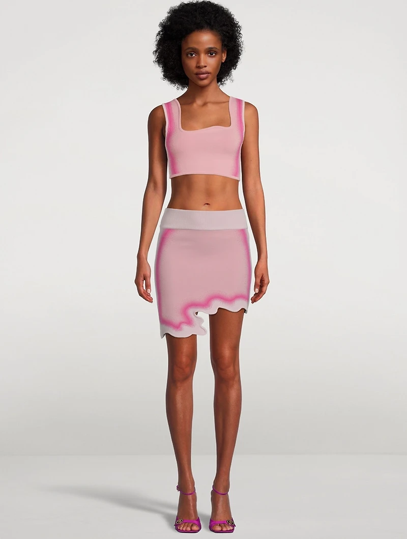 Salem Wavy Mini Skirt