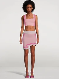 Salem Wavy Mini Skirt
