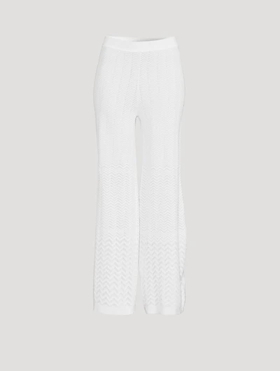 Wide-Leg Knit Pants