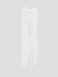 Wide-Leg Knit Pants
