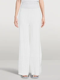 Wide-Leg Knit Pants