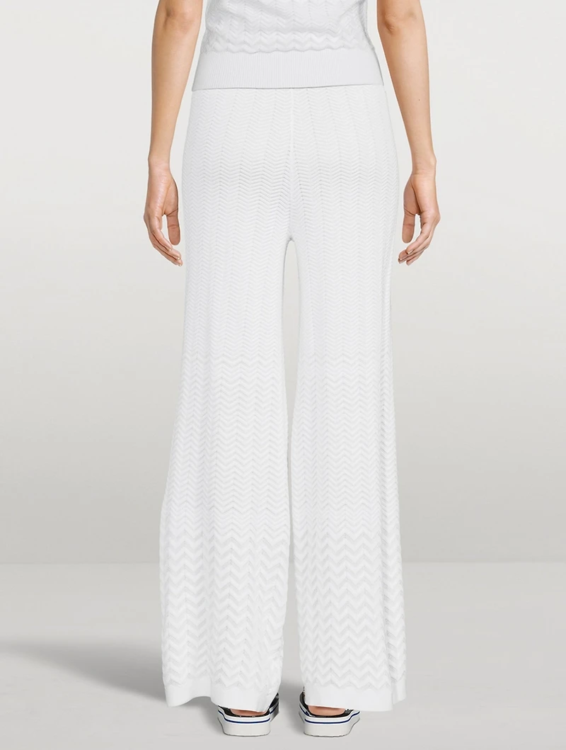 Wide-Leg Knit Pants