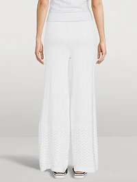 Wide-Leg Knit Pants