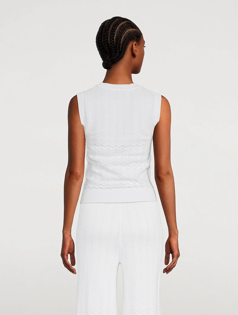 Sleeveless Knit Top