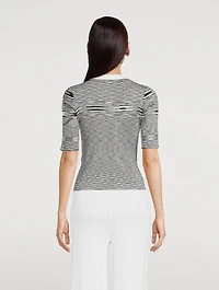 Silk Knit T-Shirt