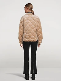 Vela Quilted Velvet Down Jacket