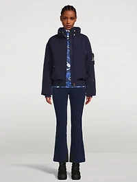 Beline1 Long-Sleeve Top Wave Print
