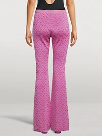La Greca Jacquard Flared Pants