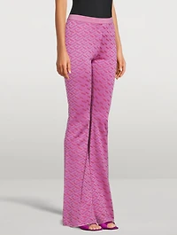 La Greca Jacquard Flared Pants