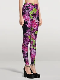 Leggings Logo Orchid Print