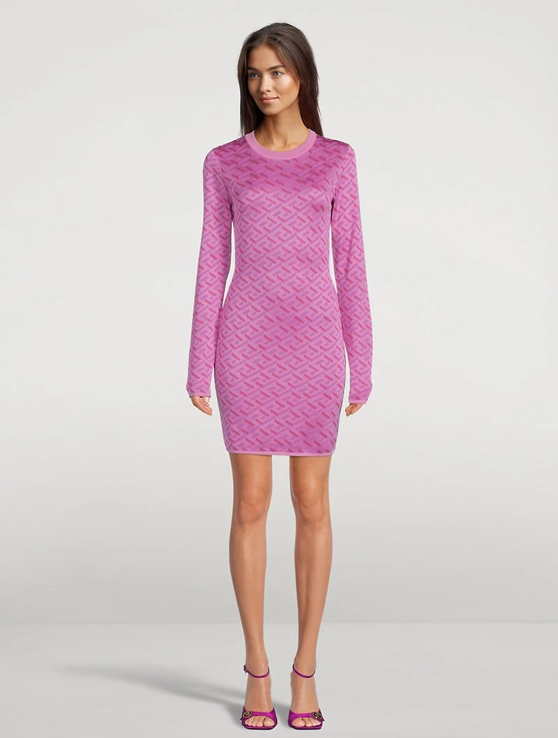 La Greca Jacquard Mini Dress