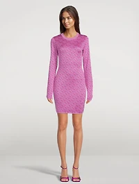 La Greca Jacquard Mini Dress