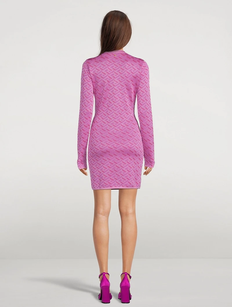 La Greca Jacquard Mini Dress