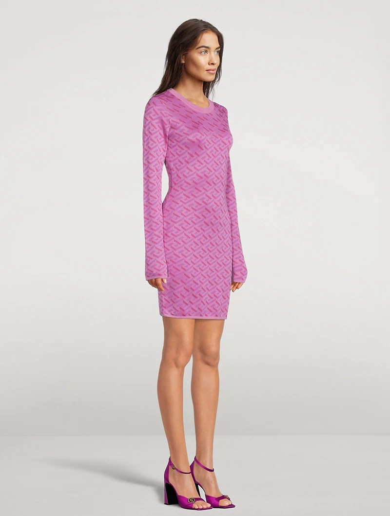 La Greca Jacquard Mini Dress