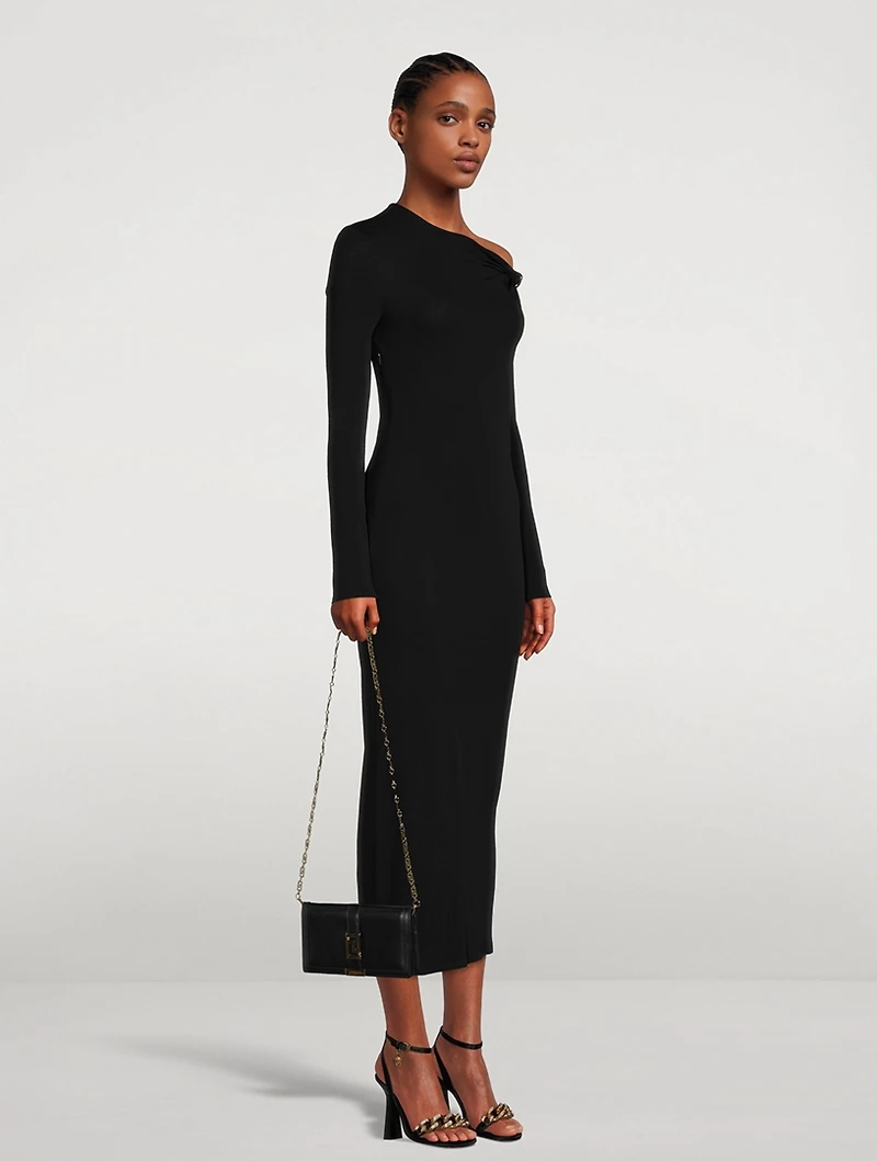 Asymmetric Midi Dress