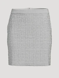 Metallic 4G Jacquard Mini Skirt