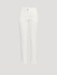 Straight Wool Trousers