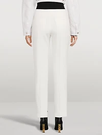 Straight Wool Trousers