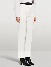 Straight Wool Trousers