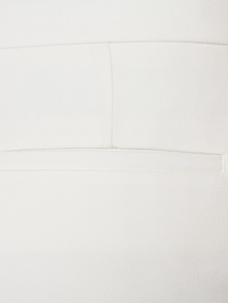 Straight Wool Trousers