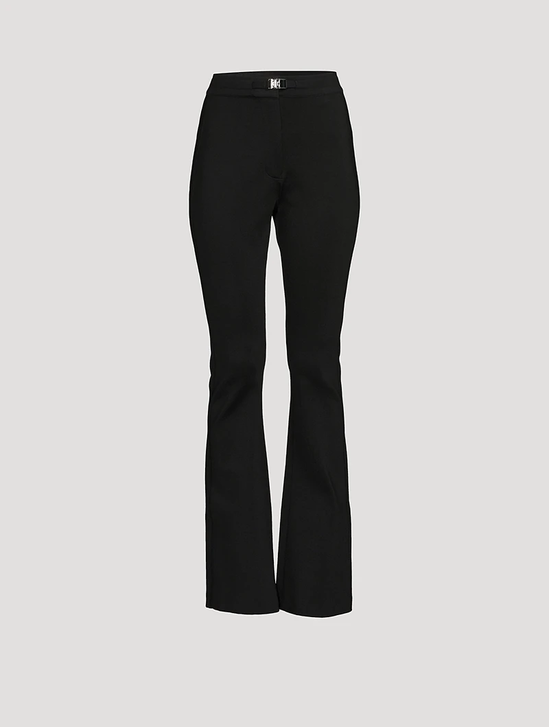 Flared Jersey Trousers