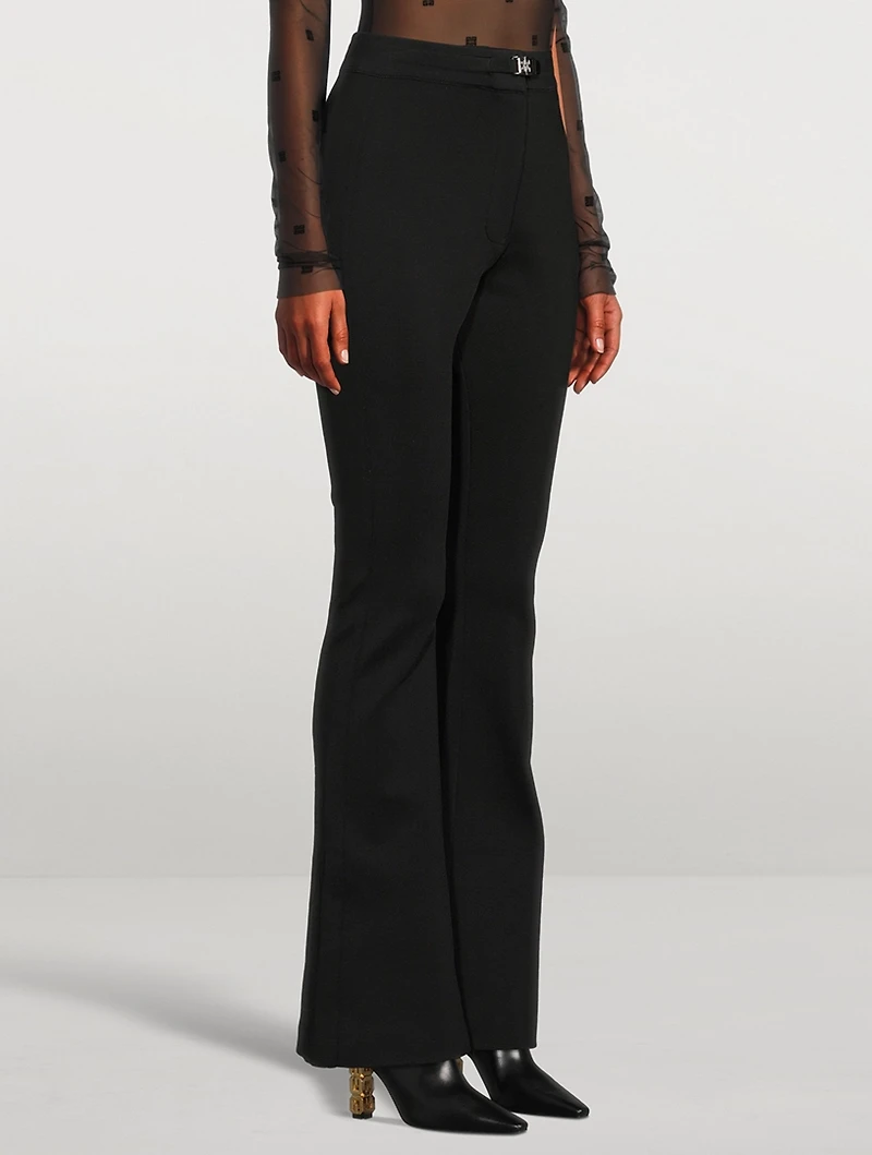 Flared Jersey Trousers