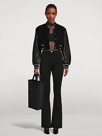 Flared Jersey Trousers
