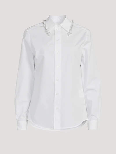 Embellished Poplin Shirt