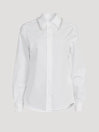 Embellished Poplin Shirt