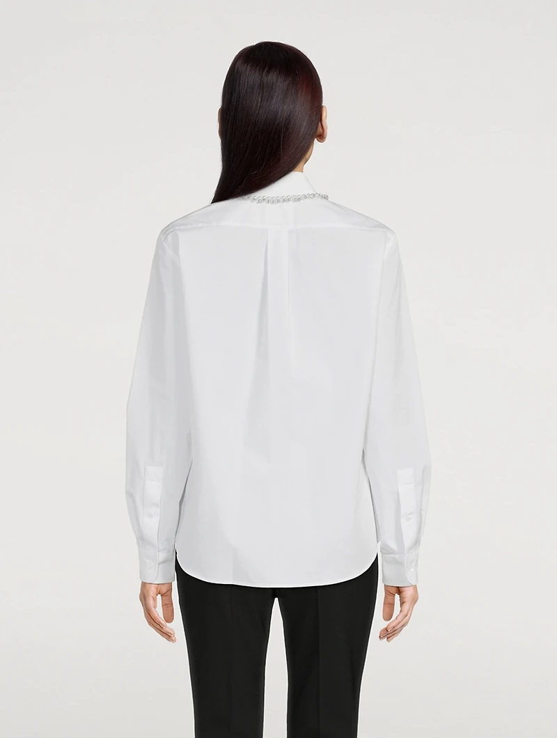 Embellished Poplin Shirt