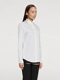 Embellished Poplin Shirt