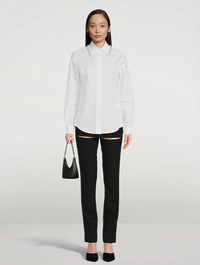 Embellished Poplin Shirt