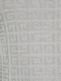 Metallic 4G Jacquard Mockneck Shell