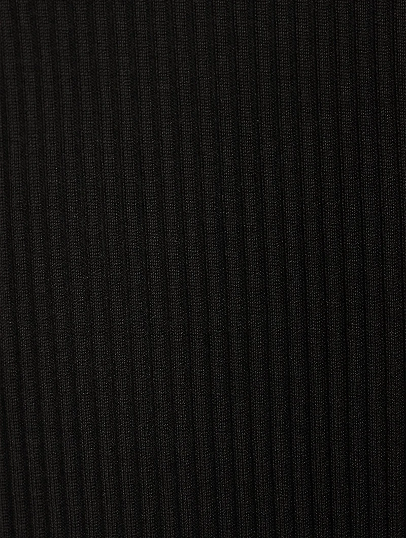 Open-Back Silk Sweater