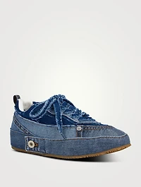 Deconstructed Denim Sneakers