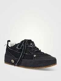 Deconstructed Denim Sneakers