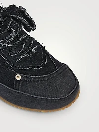 Deconstructed Denim Sneakers