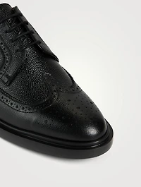 Classic Grained Leather Longwing Brogue Shoes