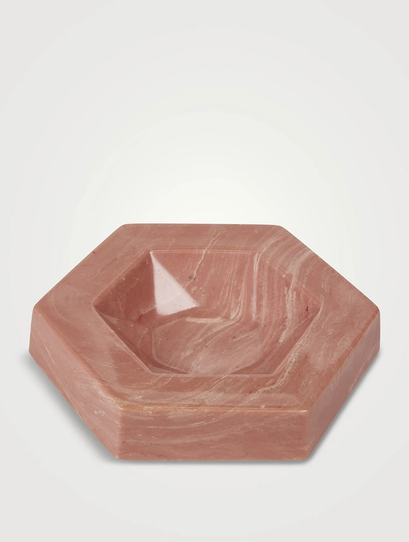Hexagonal Marbled Stone Catchall